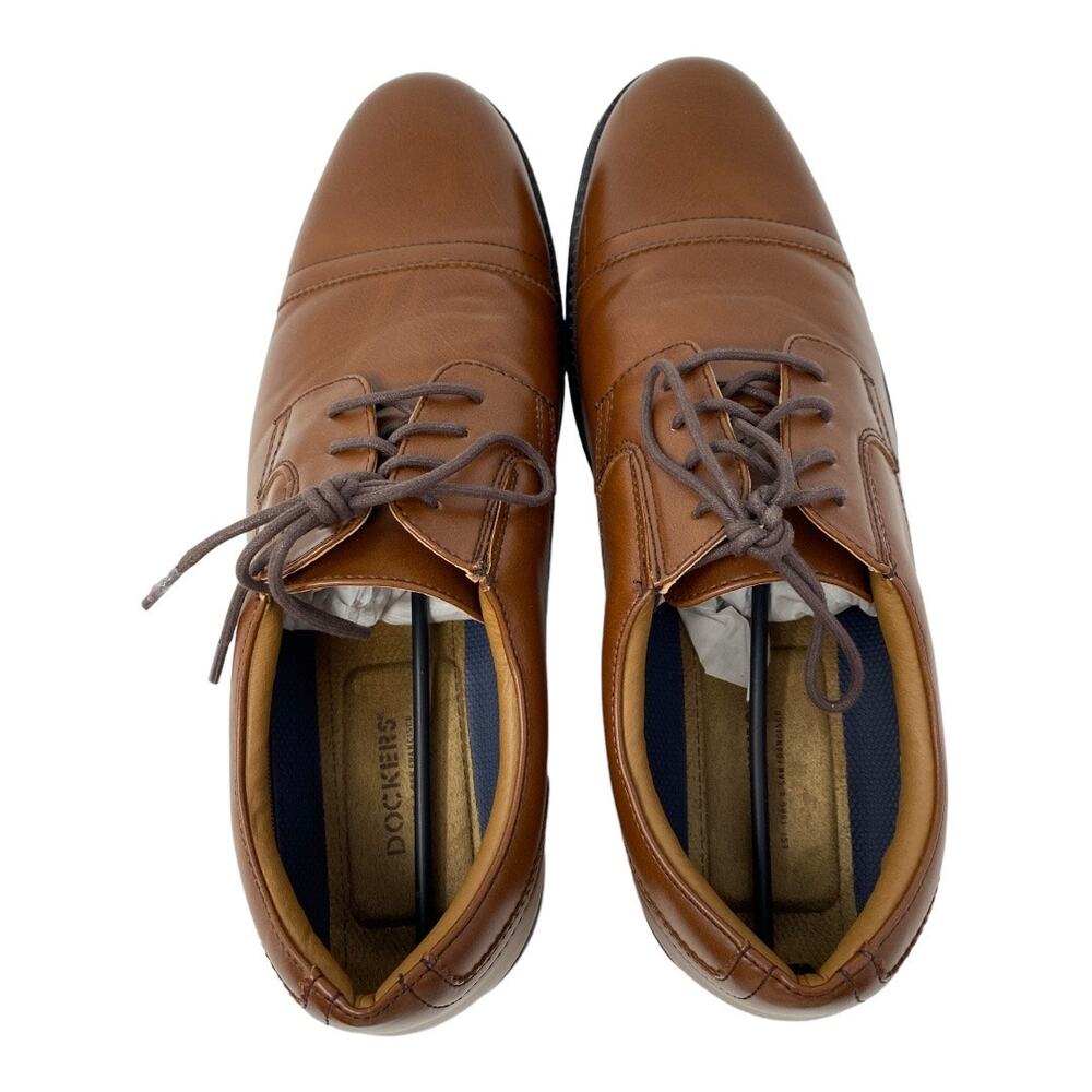 Dockers Men’s Size 11.5 Garfield Business Dress Shoes Brown Lace Up Comfort - Picture 9 of 9